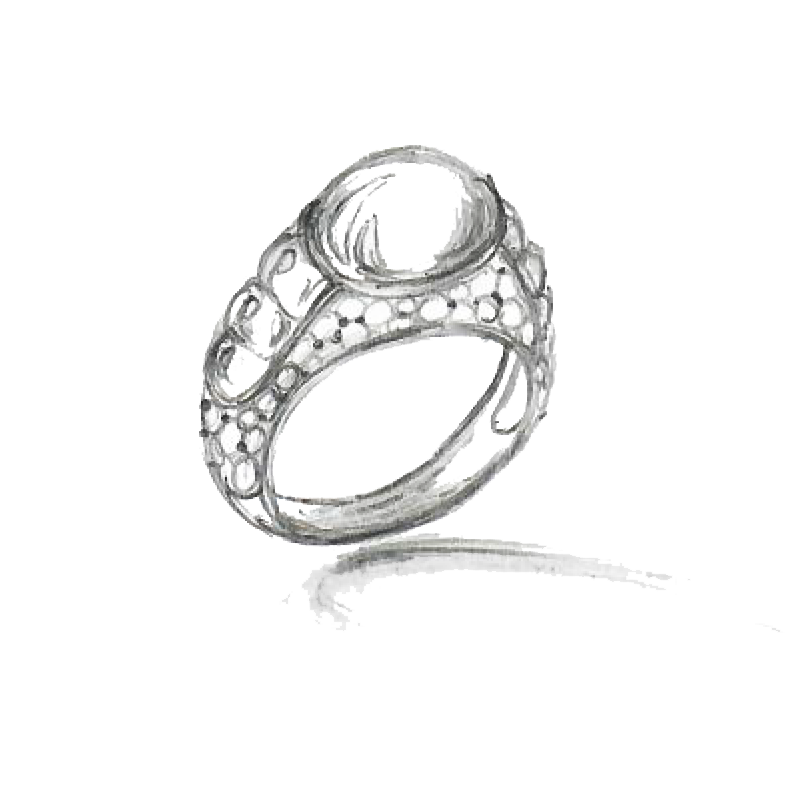 Illustration de bague sur mesure - L'Atelier de Benoit